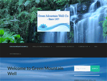 Tablet Screenshot of greenmtwell.com
